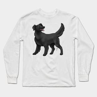 Dog - Flat-Coated Retriever - Black Long Sleeve T-Shirt
